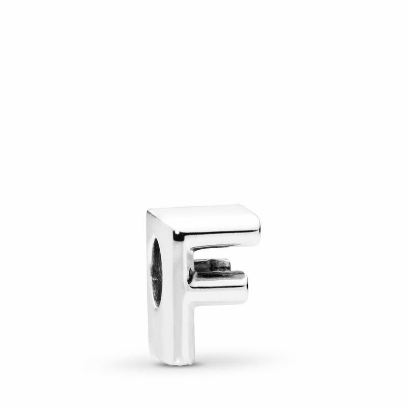 Pandora Letter F Charm - Sterling Silver - Canada | EC2895SU